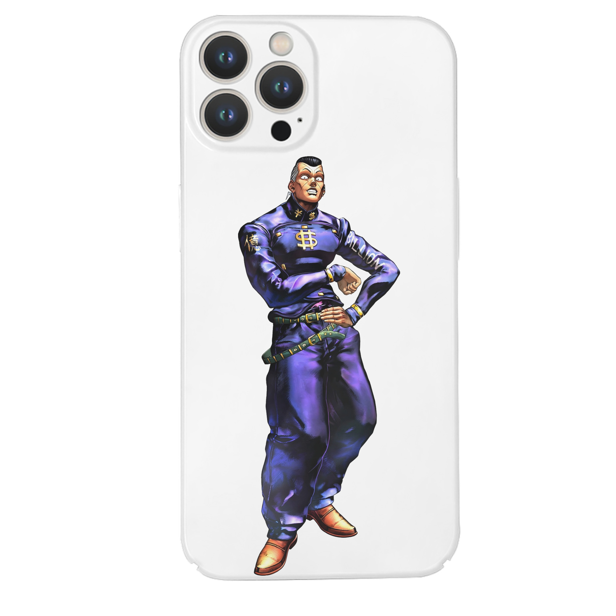 （画像用） ジョジョの奇妙な冒険 虹村億泰 にじむら おくやす JoJo's Bizarre Adventure Nijimura Okuyasu 【iPhone 14シリーズ対応】ハードケース